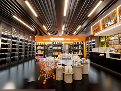 现代百货超市 便利店3d模型 现代百货超市 便利店