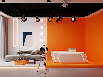 现代直播间 休闲直播厅