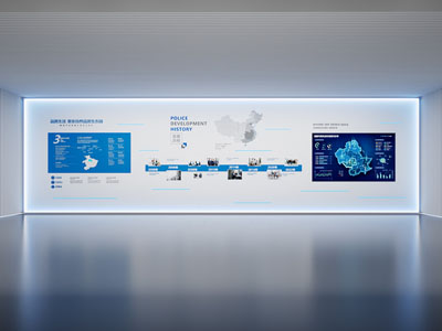 现代企业文化墙 展厅