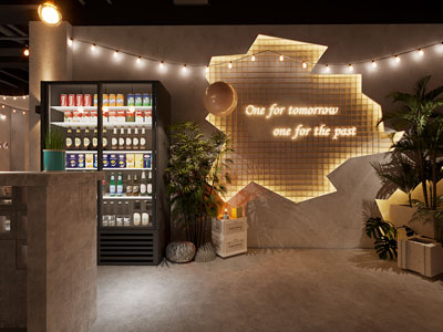 工业风loft餐厅文化墙