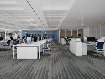 现代员工公共办公区