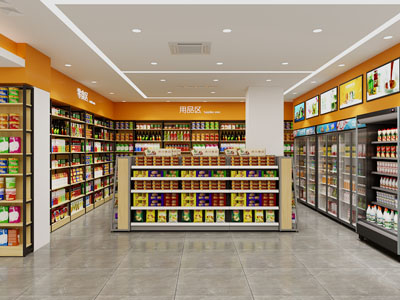 现代零食店 百货超市 便利店3d模型 现代零食店 百货超市 便利店