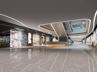 现代大堂前台接待