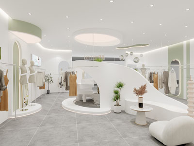 现代女装专卖店 服装店