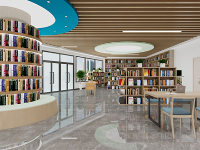 现代阅览室 图书馆 书吧3d模型 现代阅览室 图书馆 书吧