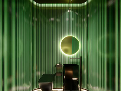 现代公共卫生间 洗手间