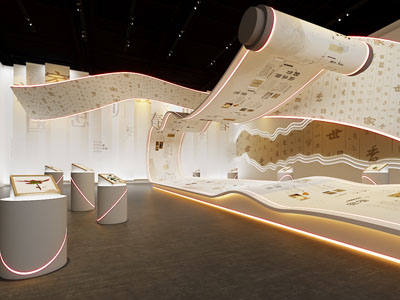 中式卷轴字画 中医文化展厅展览