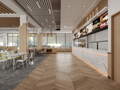 现代食堂 自选自助餐厅