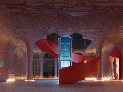 现代艺术大厅前台接待