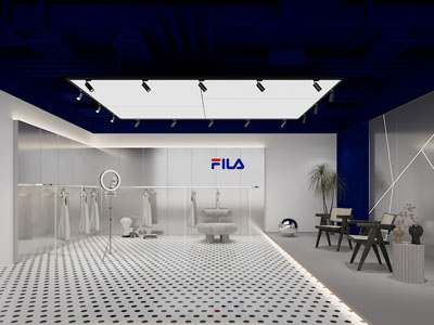 现代服装直播间