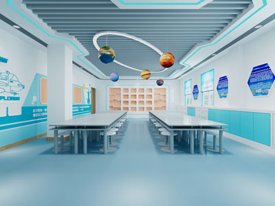 现代科技教室3d模型 现代科技教室