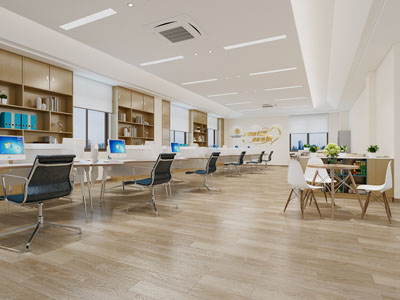 现代员工公共办公区