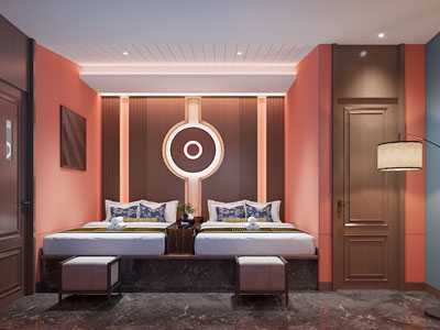 新中式酒店客房 双人间