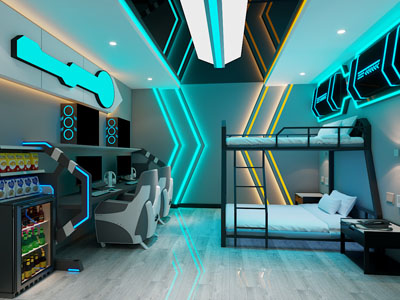 后现代电竞游戏包房