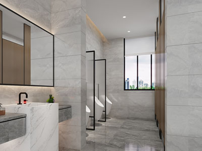 现代公共卫生间 洗手间