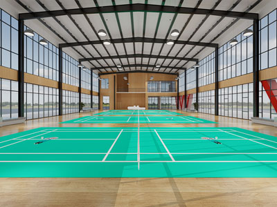 现代羽毛球馆3d模型 现代羽毛球馆