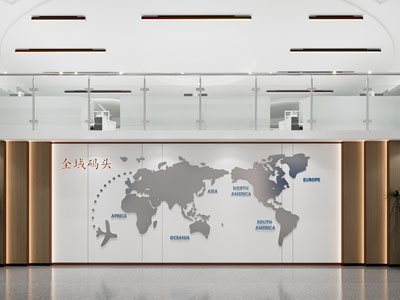 现代展厅展览文化墙