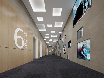 现代展览过道走廊