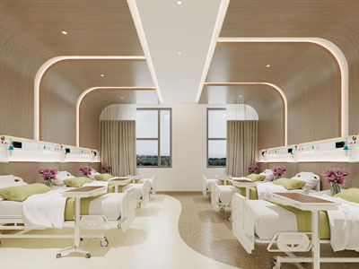 现代医院病房3d模型 现代医院病房