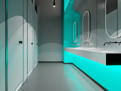 现代公共洗手间 卫生间