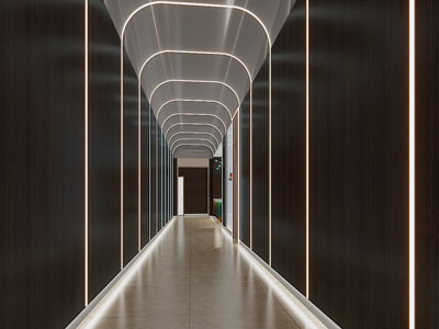 现代走廊过道