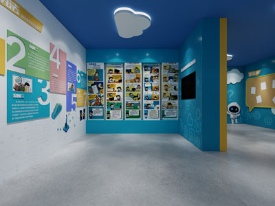 现代儿童普法展厅 文化墙