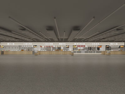 现代饭店餐馆门头