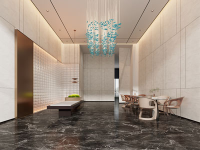 新中式大堂前台接待区