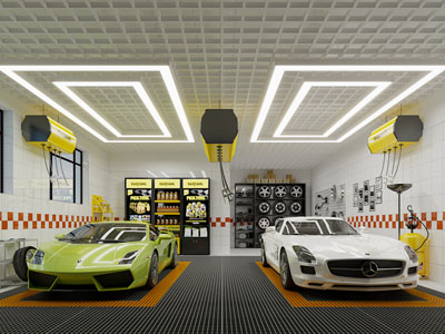 现代洗车行 汽车美容店