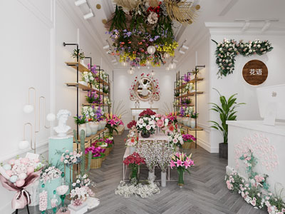现代鲜花店
