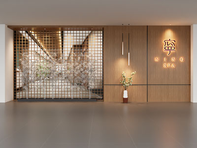 新中式spa会所大厅