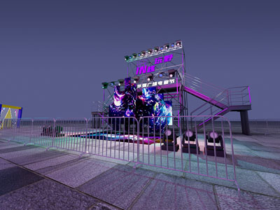 现代户外装置 演绎舞台