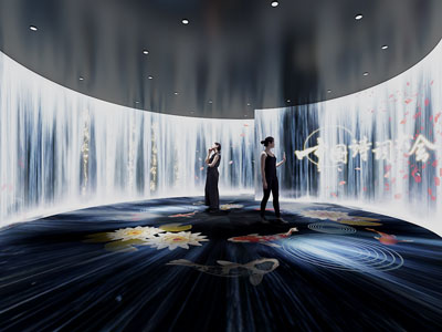 现代中国诗词会大厅 展厅大幕