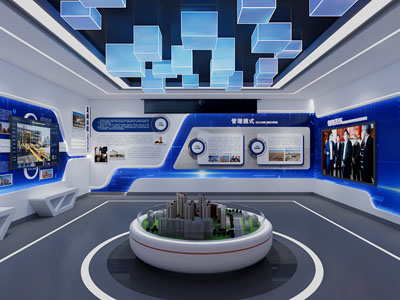 现代企业展厅 文化墙