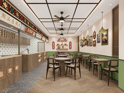 北欧饭店餐馆就餐区3d模型 北欧饭店餐馆就餐区