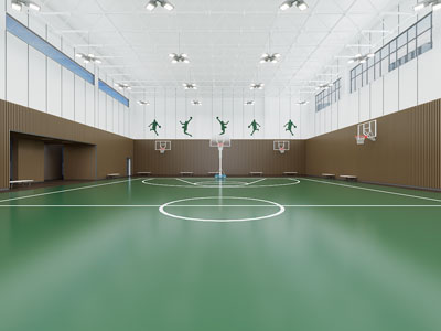 现代篮球馆3d模型 现代篮球馆