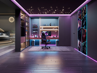 现代酒店电竞游戏包房