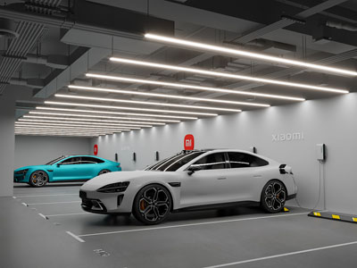 现代地下停车位 车库3d模型 现代地下停车位 车库