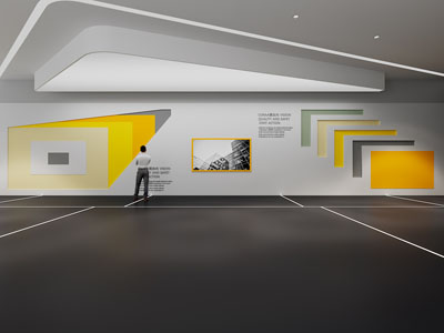 现代企业文化墙 展厅