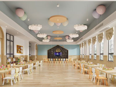 现代幼儿园活动教室3d模型 现代幼儿园活动教室