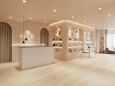 现代奶油风儿童摄影店