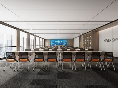 现代会议室 报告厅3d模型 现代会议室 报告厅