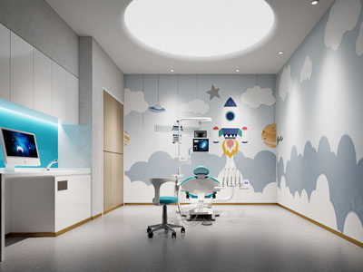 现代牙科诊所 诊疗室3d模型 现代牙科诊所 诊疗室