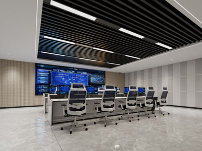现代监控室 指挥中心
