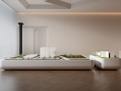 现代售楼处沙盘