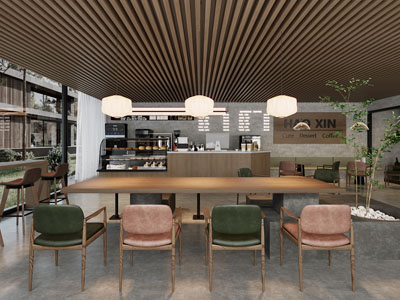 工业风loft咖啡厅