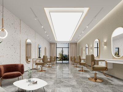 现代轻奢美容理发店