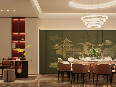 新中式酒店包厢包间