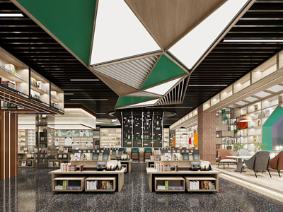 现代百货超市3d模型 现代百货超市