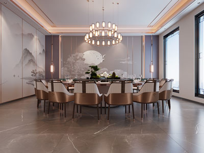 新中式酒店包厢包间